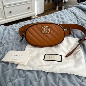 BRAND NEW GUCCI Marmont Matelasse Belt Bag Size 85